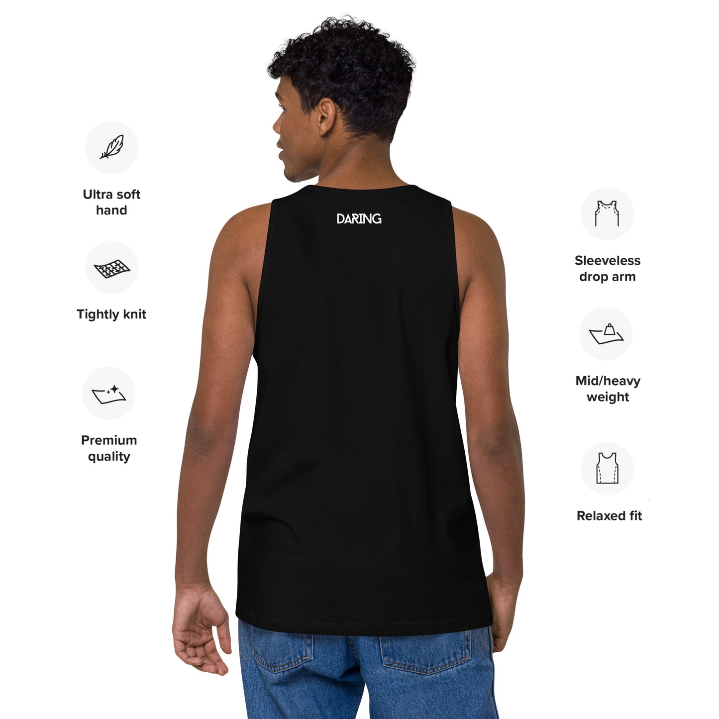 DARING Men’s premium tank top