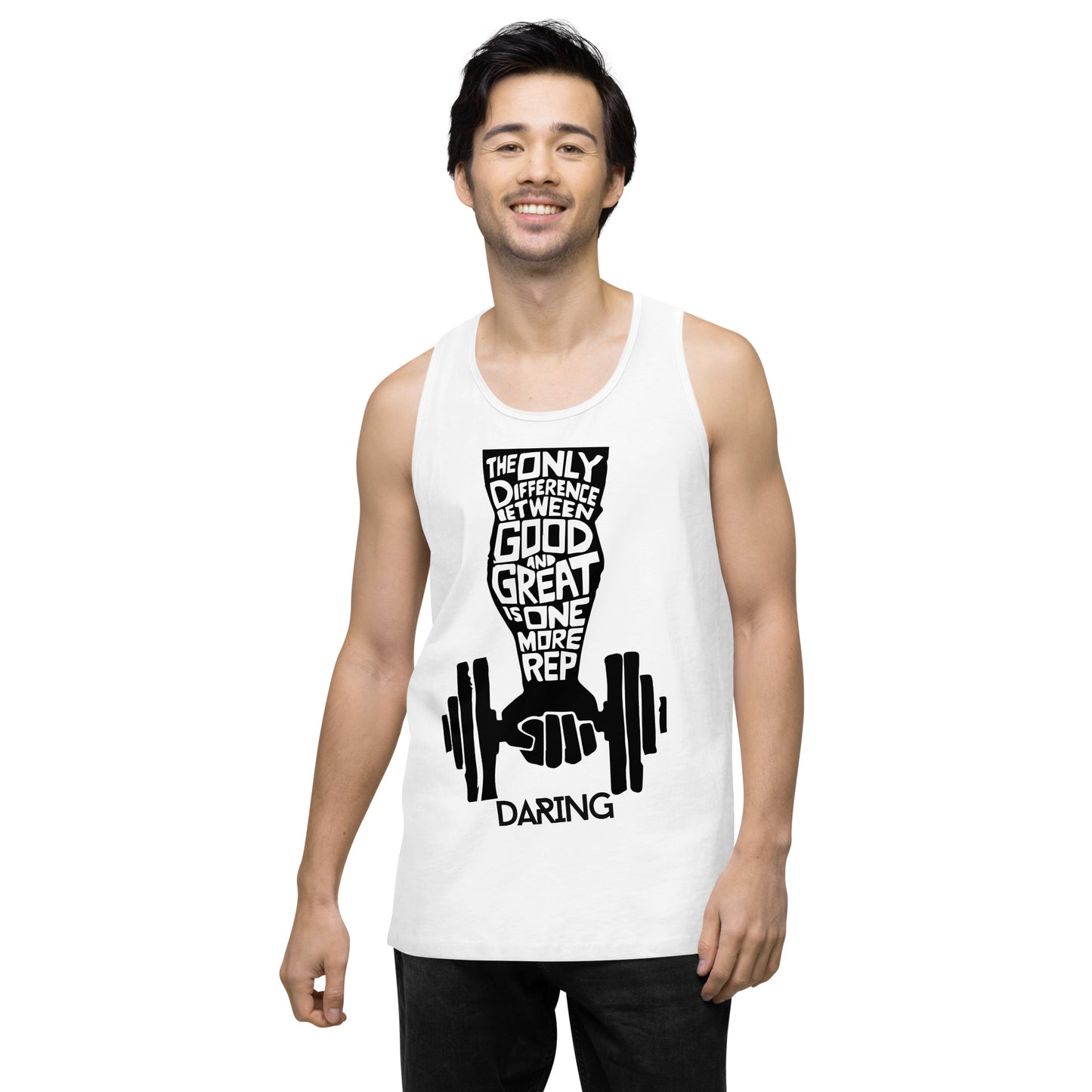 DARING Men’s premium tank top White