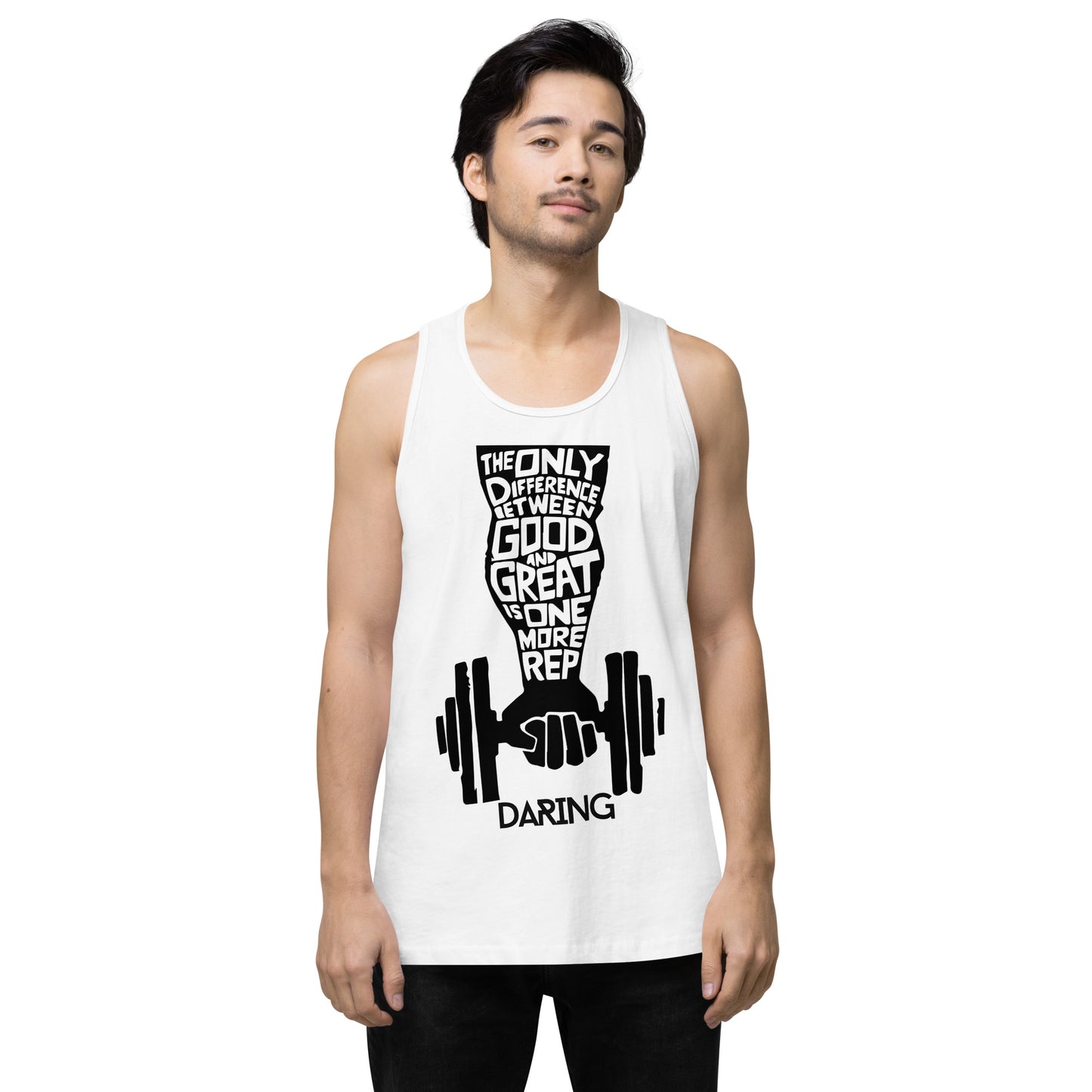 DARING Men’s premium tank top White